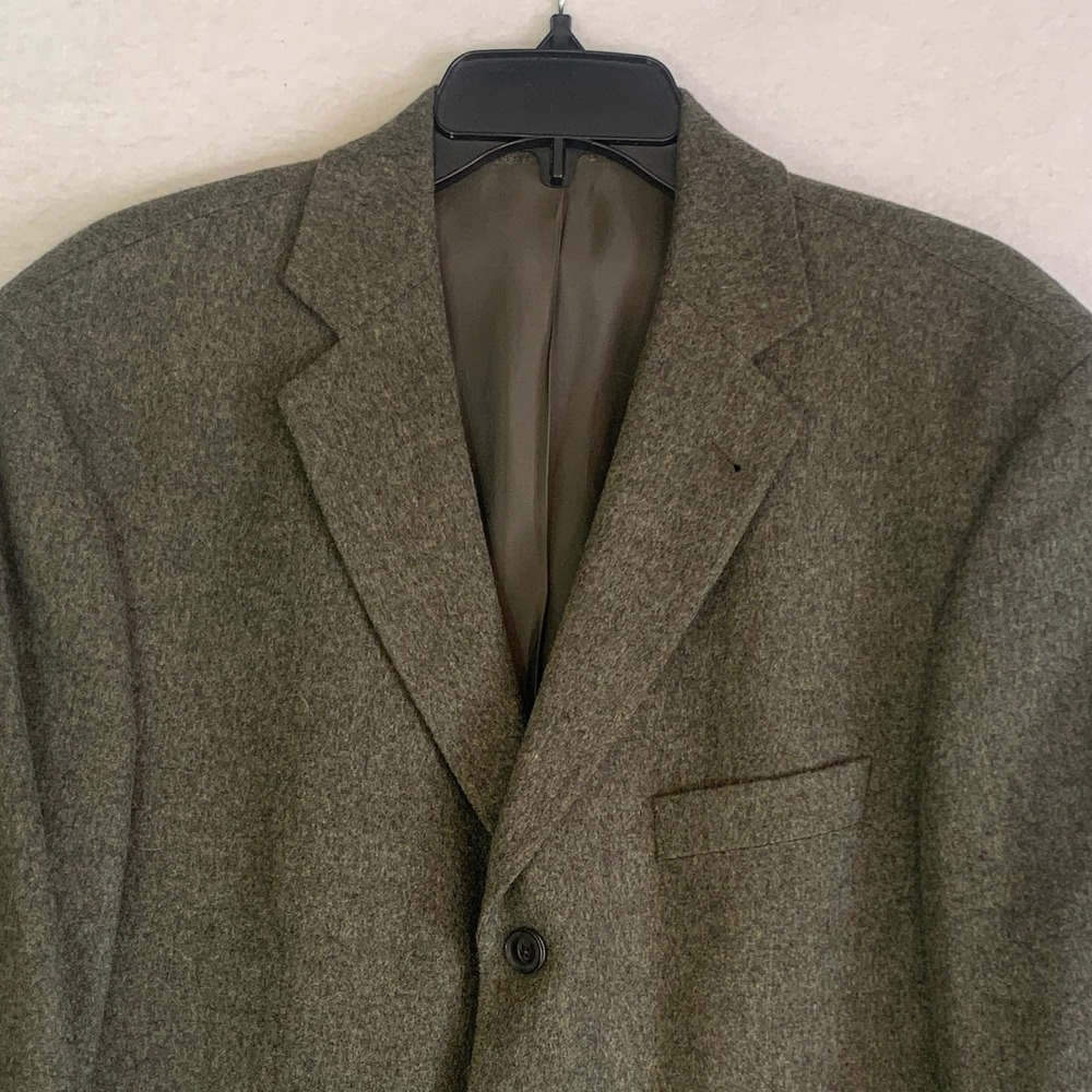 Hugo Boss Sport Coat Mens 42R Olive Original Loden Wool Made USA Heritage Alpine - Picture 3 of 13